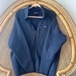 Patagonia Men’s Navy Zip-Up Fleece Jacket